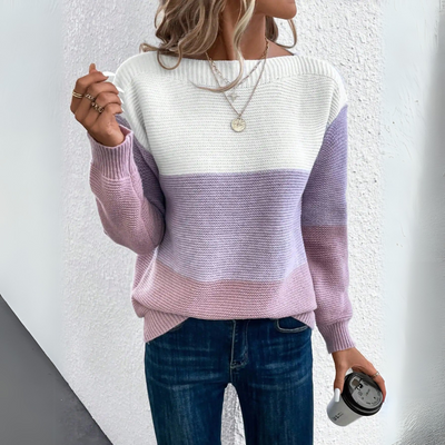 Chloe | Elegant Patchwork Sweater