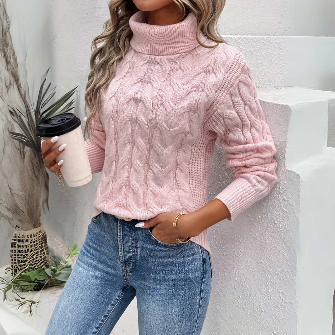 Diana | Elegant High Neck Sweater
