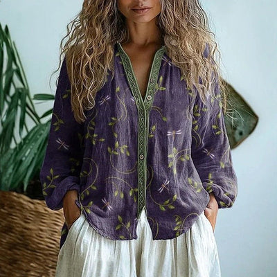 Sofia™ | Casual Blouse with Nature Print