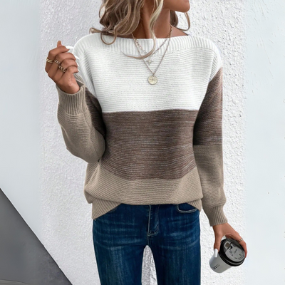 Chloe | Elegant Patchwork Sweater