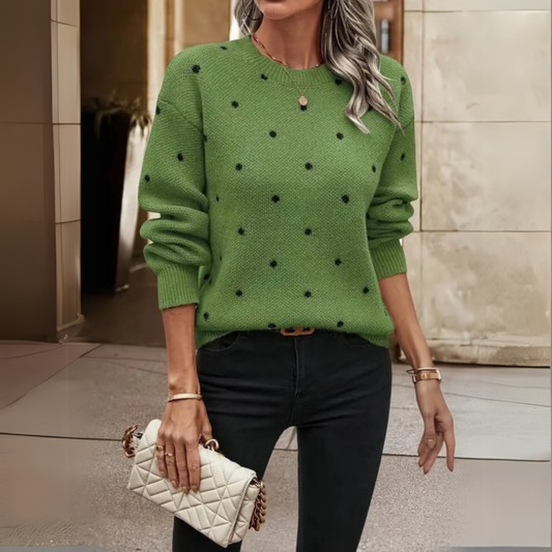 Eleanor | Soft Polka Dot Sweater
