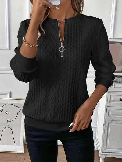 Maria | Elegant Zip-Up Sweater