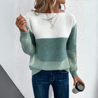 Chloe | Elegant Patchwork Sweater