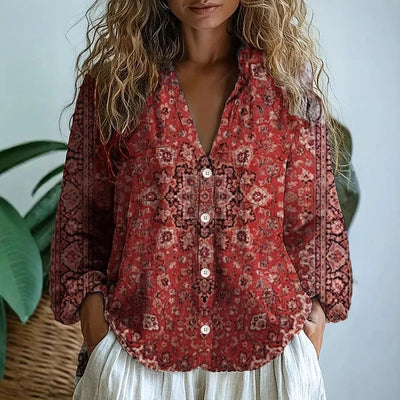 Sofia™ | Casual Blouse with Nature Print