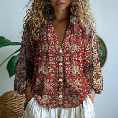 Sofia™ | Casual Blouse with Nature Print
