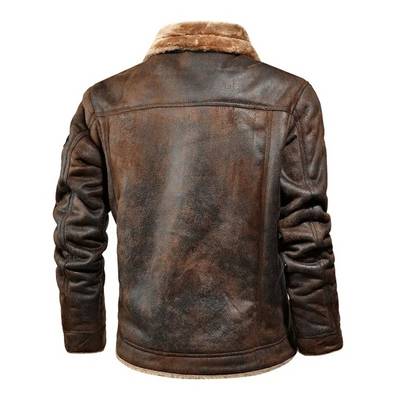 Noxar™ | Warm and Versatile Leather Jacket