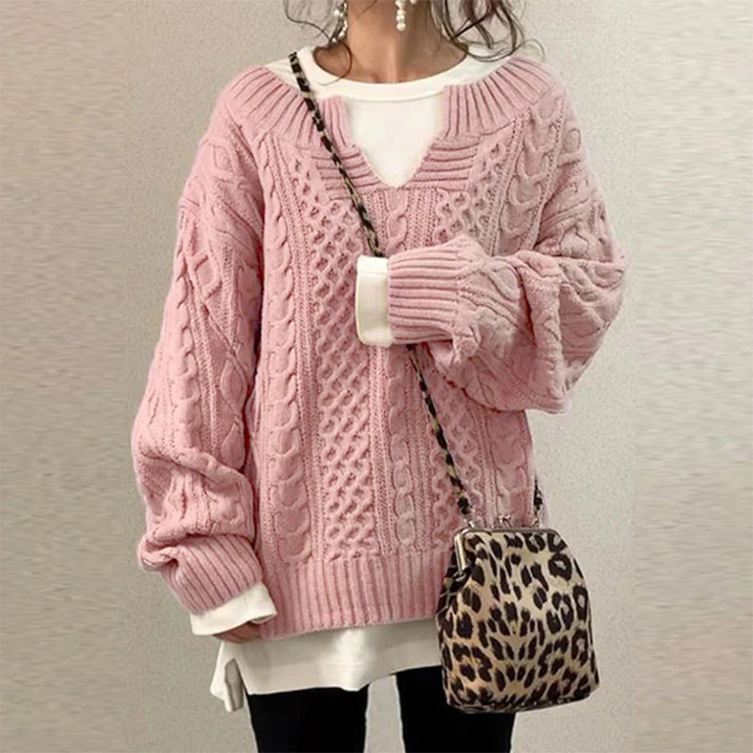 Elizabeth | Cable-knit Winter Sweater