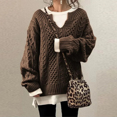 Elizabeth | Cable-knit Winter Sweater