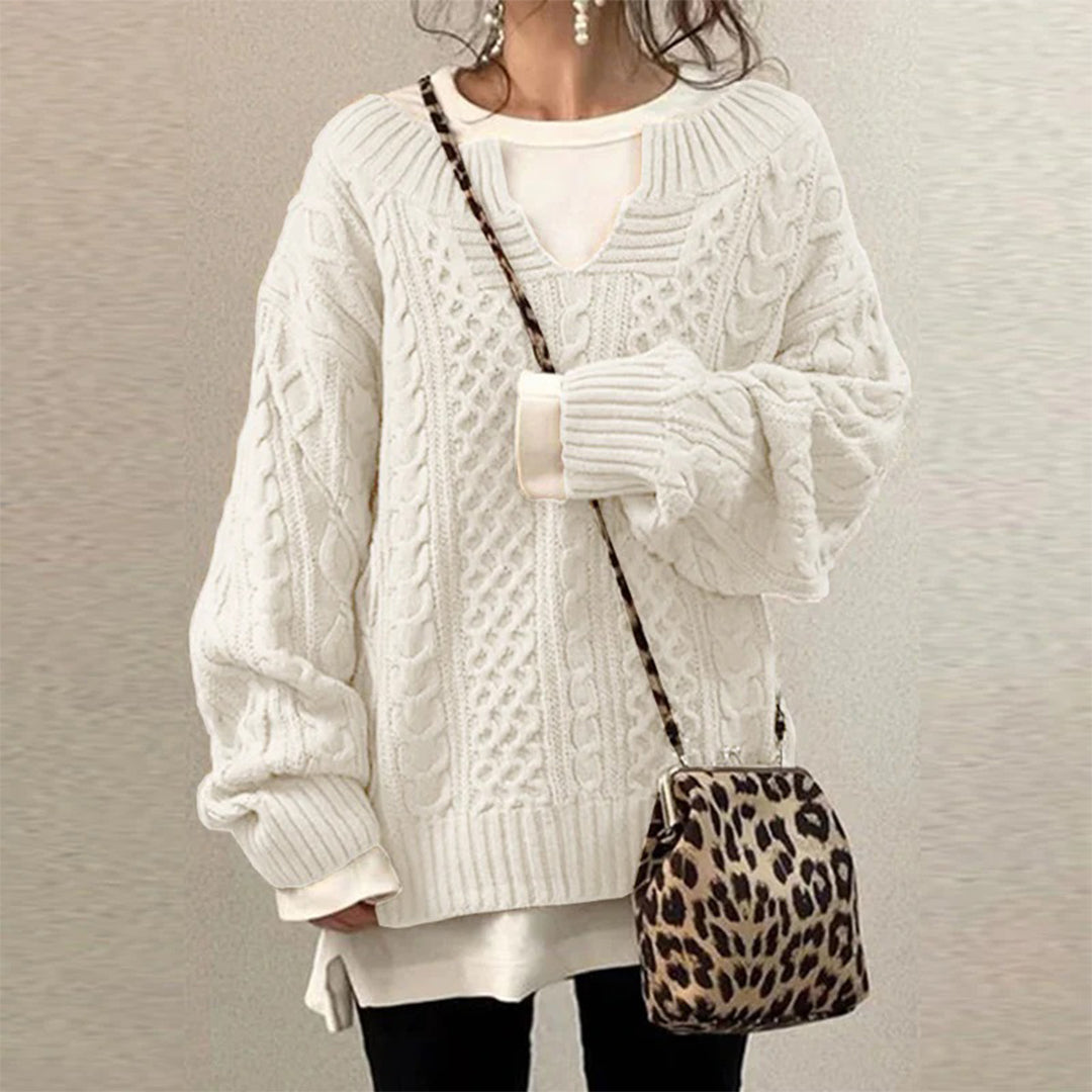 Elizabeth | Cable-knit Winter Sweater