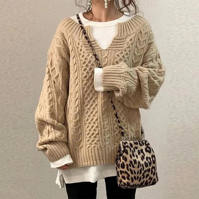 Elizabeth | Cable-knit Winter Sweater