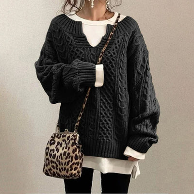 Elizabeth | Cable-knit Winter Sweater