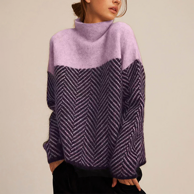 Eva | Trendy High Neck Sweater