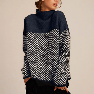 Eva | Trendy High Neck Sweater